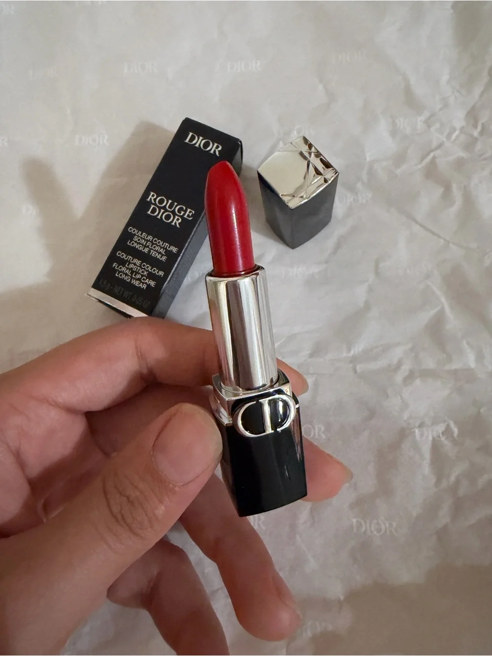 Dior Rouge Lipstick in Rouge Dior-999 satin mini